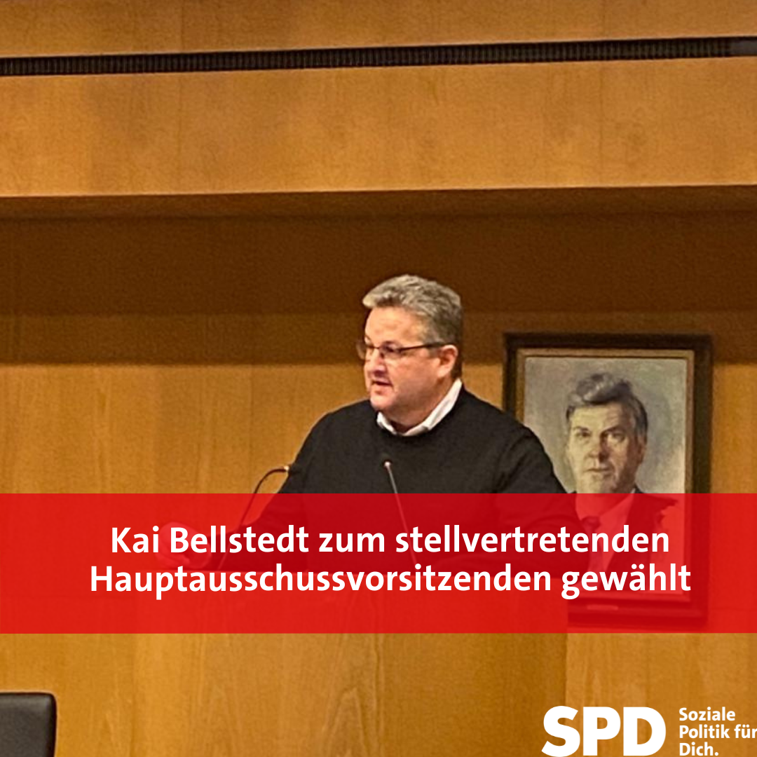 Kai Bellstedt zum stellvertretenden Hauptausschussvorsitzenden gewählt